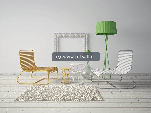 عکس با کیفیت از طرح دکوراسیون داخلی خانه لوکس و مدرن و صندلی