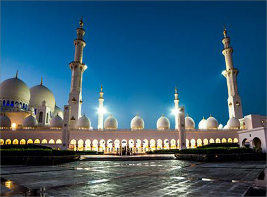تصویر با کیفیت از مسجد شیخ زاید دبی