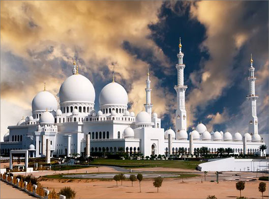 دانلود عکس با کیفیت از مسجد شیخ زاید در امارات متحده