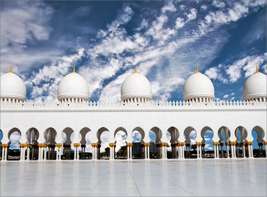 عکس با کیفیت از مسجد شیخ زاید در دبی