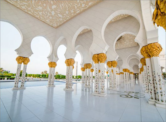 تصویر با کیفیت از مسجد شیخ زاید دبی و امارات متحده