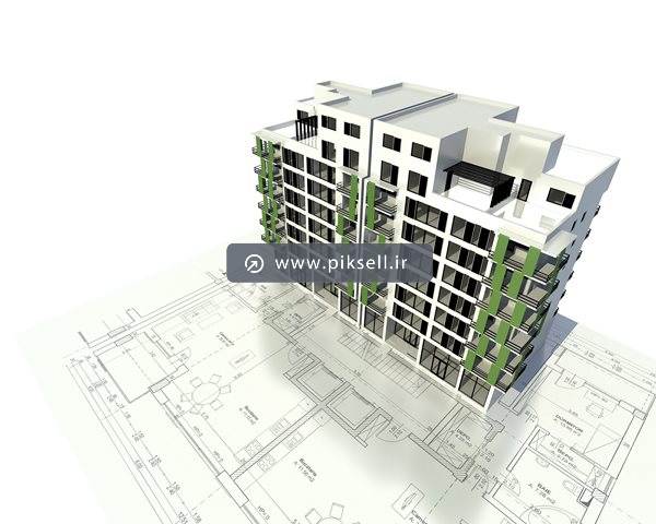 دانلود عکس با کیفیت از نقشه ساختمان و ماکت سه بعدی آپارتمان و خانه