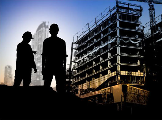 تصویر با کیفیت از ساخت و ساز و کارگران ساختمانی
