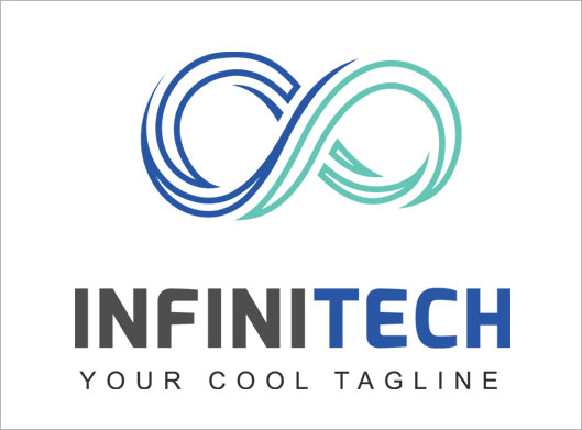 لوگوی وکتور با مفهوم بی نهایت یا Infinite logo