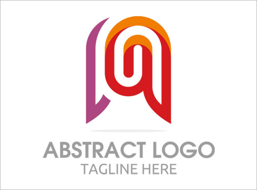 لوگوی لایه باز وکتور با طرح A انگلیسی و مفهوم Abstract با دو فرمت eps و ai