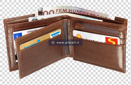 فایل png ترانسپرنت کیف پول چرمی با کیفیت بالا و بدون زمینه
