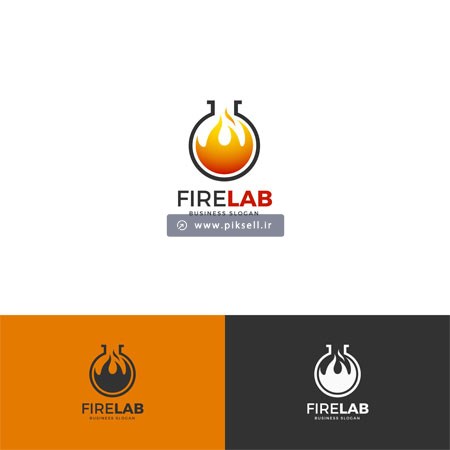وکتور لایه باز با طرح firelab یا آزمایش آتشین با پسوندهای eps و ai