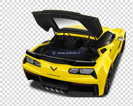 دانلود فایل دوربری شده خودروی زرد با پسوند png