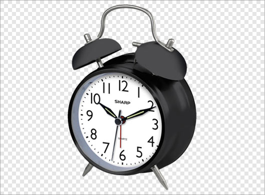 فایل png ترانسپرنت ساعت شماطه دار بدون پس زمینه