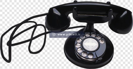 فایل دوربری شده تلفن قدیمی سیاه ، ارائه شده با پسوند png