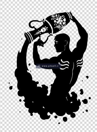 فایل دوربری شده با نماد طالع بینی Aquarius Horoscope