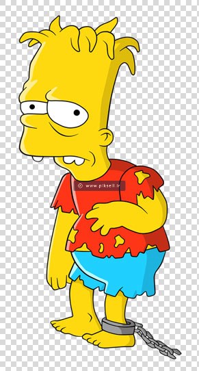 فایل دوربری شده شخصیت کارتونی کارتون سیمپسون ها