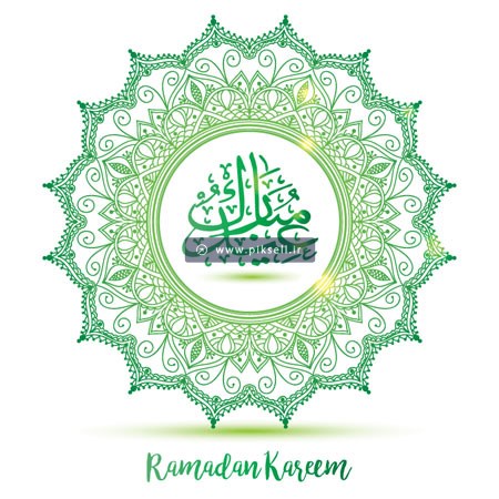 فایل لایه باز بنر تذهیبی با طرح عید مبارک مناسب برای ماه مبارک رمضان و عید فطر