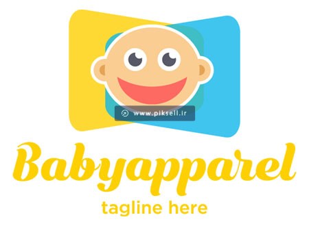وکتور لایه باز لوگو با طرح نوزاد با فرمتهای eps و ai