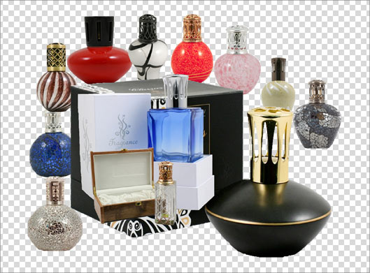 تصویر دوربری شده مجموعه عطر و ادکلن با فرمت png (ترانسپرنت)