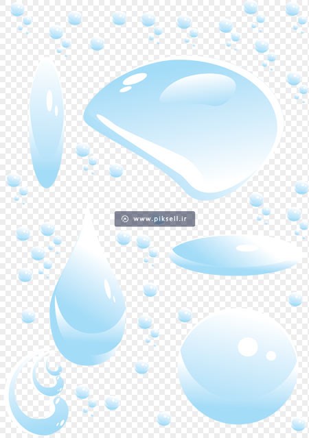 فایل png قطرات آب ، ارائه شده بصورت دوربری شده