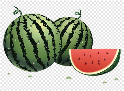 فایل png دوربری شده هندوانه سبز بدون پس زمینه