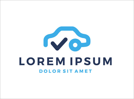 فایل وکتور لایه باز لوگو با طرح خودرو و مفهوم تعمیرگاه خودرو