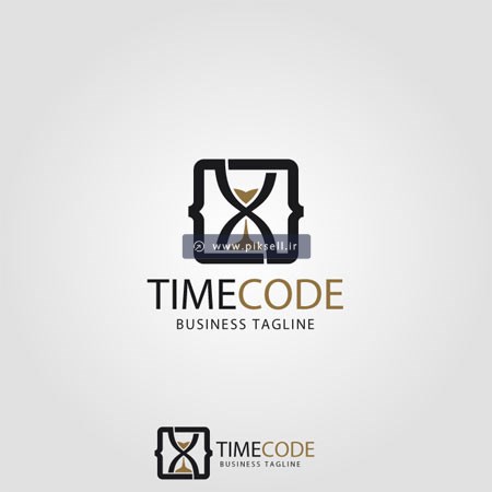 وکتور لایه باز لوگو با مفهوم Timecode
