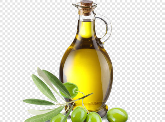 فایل دوربری شده شیشه روغن زیتون با پسوند png