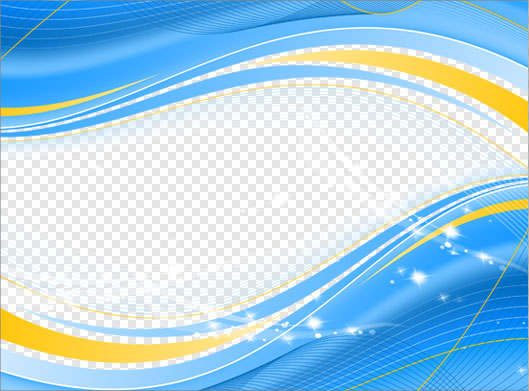 فایل png افکت با طرح مواج به رنگ آبی بصورت دوربری شده