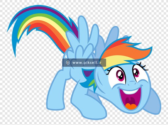 دانلود تصویر کارتونی کاراکتر کارتونی اسب pony