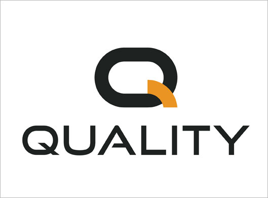 وکتور لوگو با طرح q انگلیسی و مفهوم کیفیت یا quality