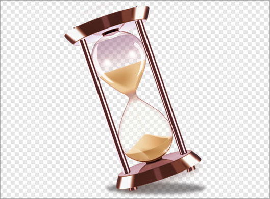 فایل دوربری شده ساعت شنی بدون پس زمینه با پسوند png