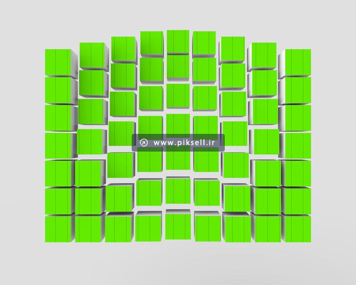 دانلود فایل PSD موکاپ بلوکی سه بعدی