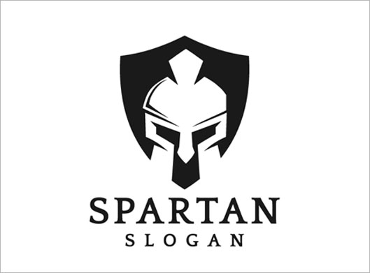 وکتور لوگو با طرح sparton و کلاه خود رومی قدیمی