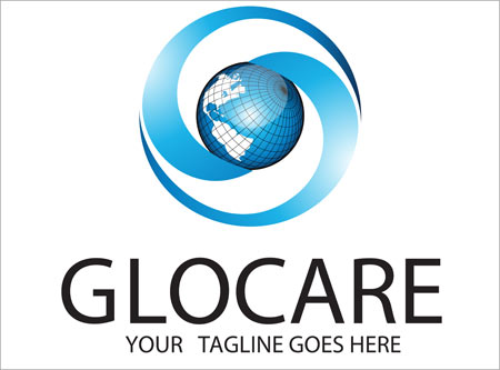وکتور لایه باز با موضوع محافظت از زمین یا Glocare