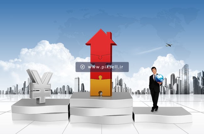 دانلود فایل psd لایه باز با مفهوم افزایش قیمت یوان