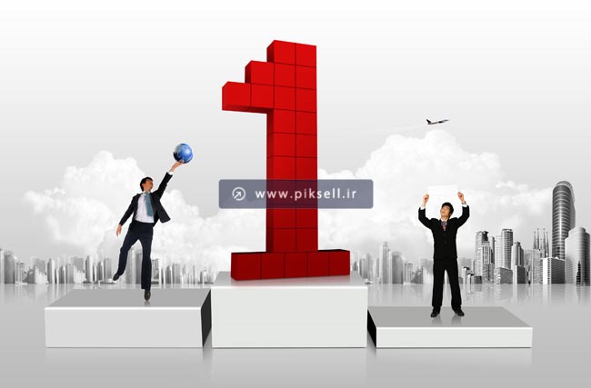 فایل psd با طرح کسب مقام اول و فضای شهر
