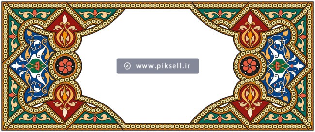 فایل لایه باز فریم و قاب مستطیل شکل با فرمتهای eps و ai