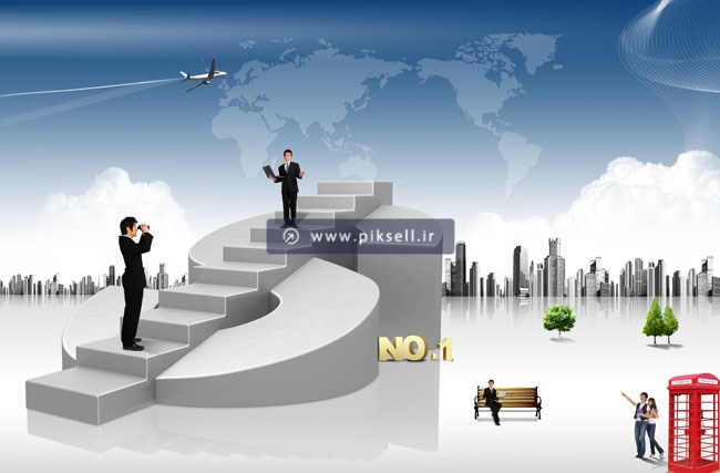 فایل psd لایه باز با طرح و مفهوم تجارت پر سود