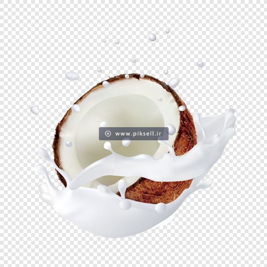 فایل png با طرح شیر نارگیل بصورت دوربری شده