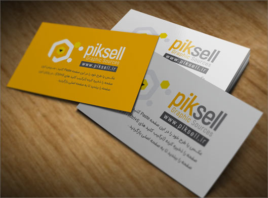 طرح موکاپ کارت ویزیت بصورت لایه باز psd