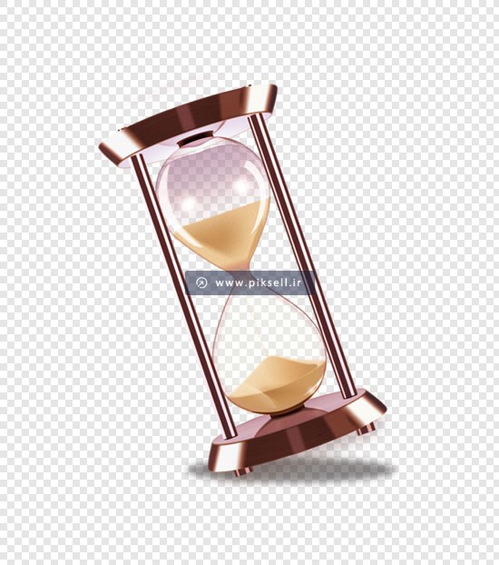 فایل دوربری شده ساعت شنی بدون پس زمینه با پسوند png