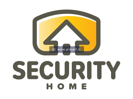 وکتور لوگو با مفهوم خانه امن یا Security Home