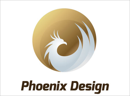 وکتور لایه باز لوگو با طرح phoenix یا ققنوس