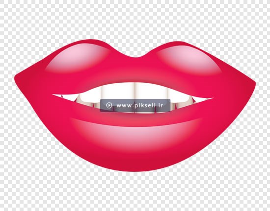 دانلود فایل png لب قرمز خندان بصورت ترانسپرنت