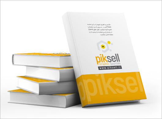 دانلود فایل psd موکاپ مجموعه کتاب با امکان نمایش طرح جلد و عطف کتاب