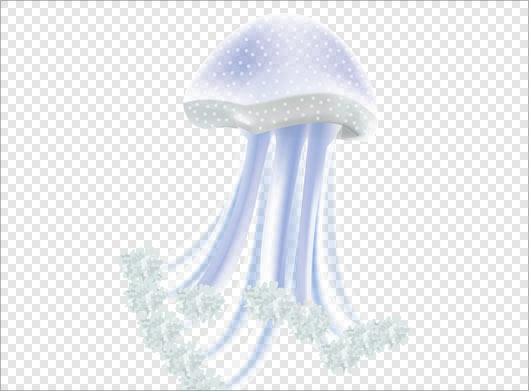 فایل png دوربری شده عروس دریایی بصورت ترانسپرنت