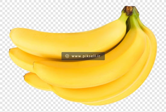 دانلود فایل png دوربری شده موز زرد بصورت ترانسپرنت