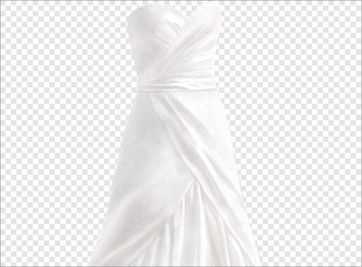 فایل ترانسپرنت و دوربری شده لباس عروس با پسوند png