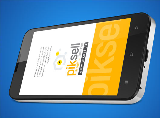 فایل psd لایه باز موکاپ یا پیش نمایش گوشی موبایل