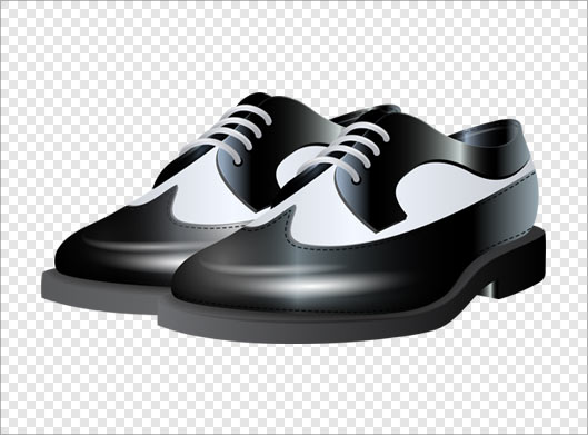 فایل png دوربری شده کفش های مشکی رنگ