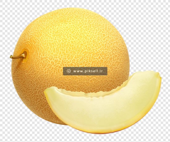 فایل png دوربری شده خربزه زرد بصورت ترانسپرنت