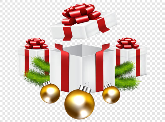 فایل png دوربری شده جعبه کادو و هدیه