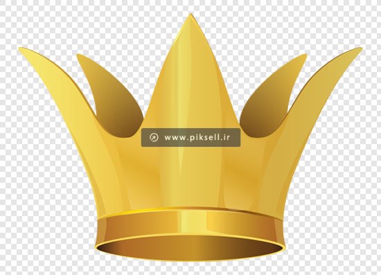 فایل دوربری شده و بدون زمینه تاج طلایی با پسوند png